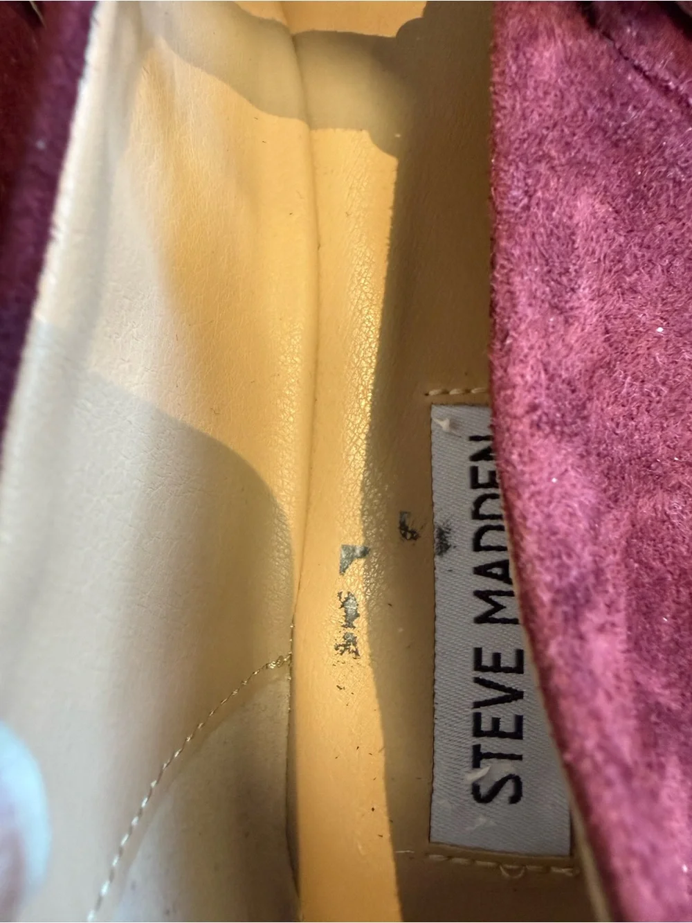 Steve Madden Purple Suede Mary Jane Flats